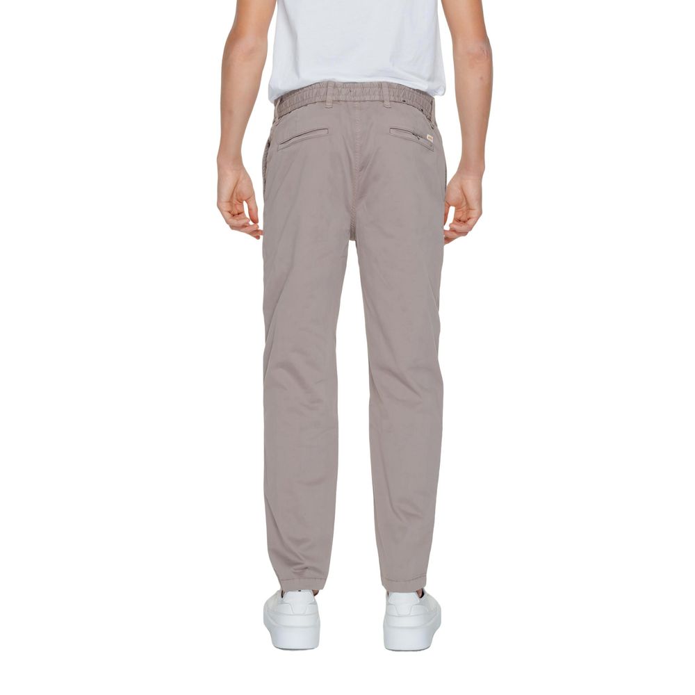Brown Cotton Pant Hugo Boss