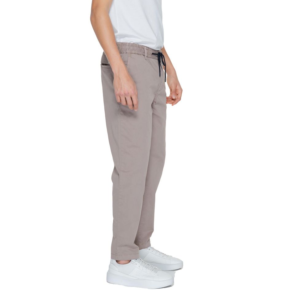 Brown Cotton Pant Hugo Boss
