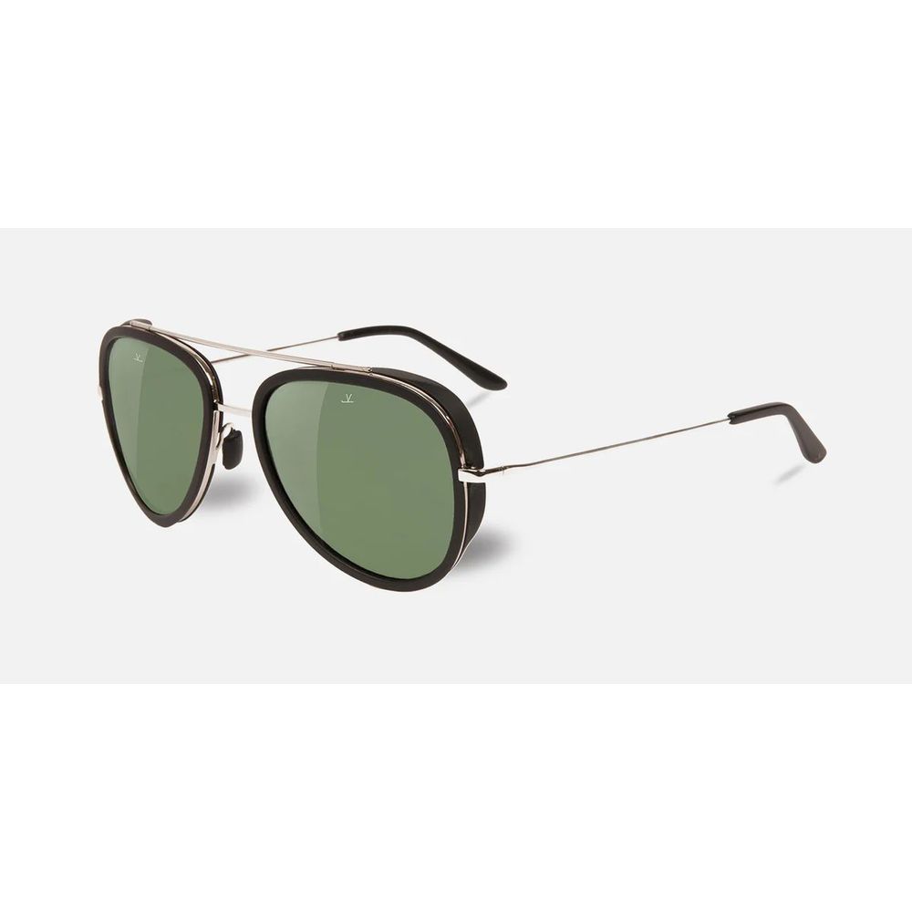 Black Stainless Steel Sunglasses Vuarnet