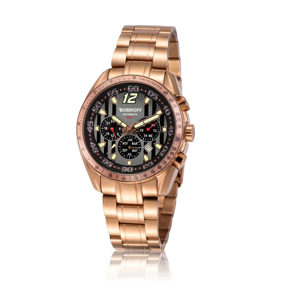 Bronze Stainless Steel Watch Bobroff