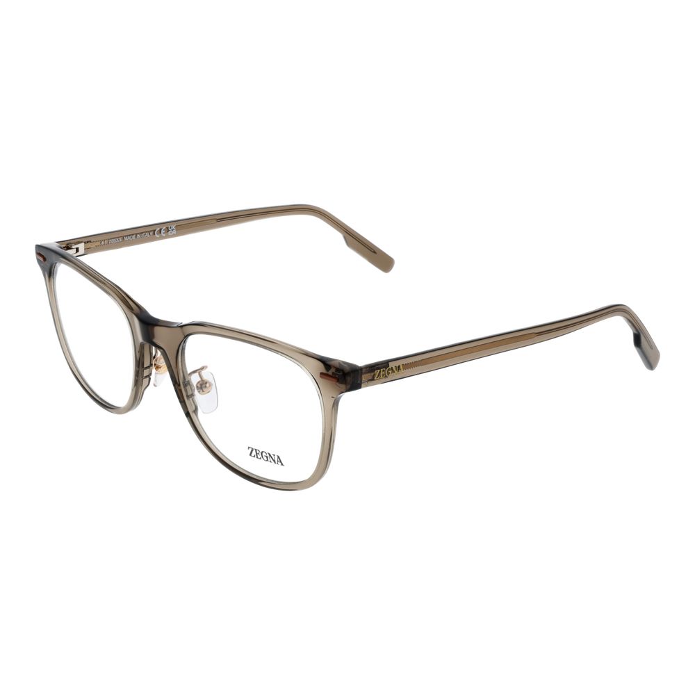 Brown Men Glasses Frame Ermenegildo Zegna