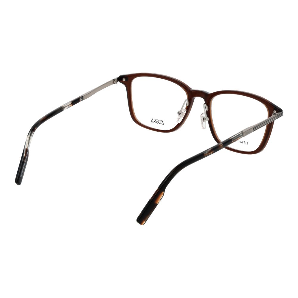 Brown Men Glasses Frame Ermenegildo Zegna