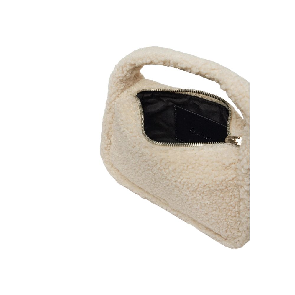 Cream Recycled Polyester Handbag Calvin Klein Jeans