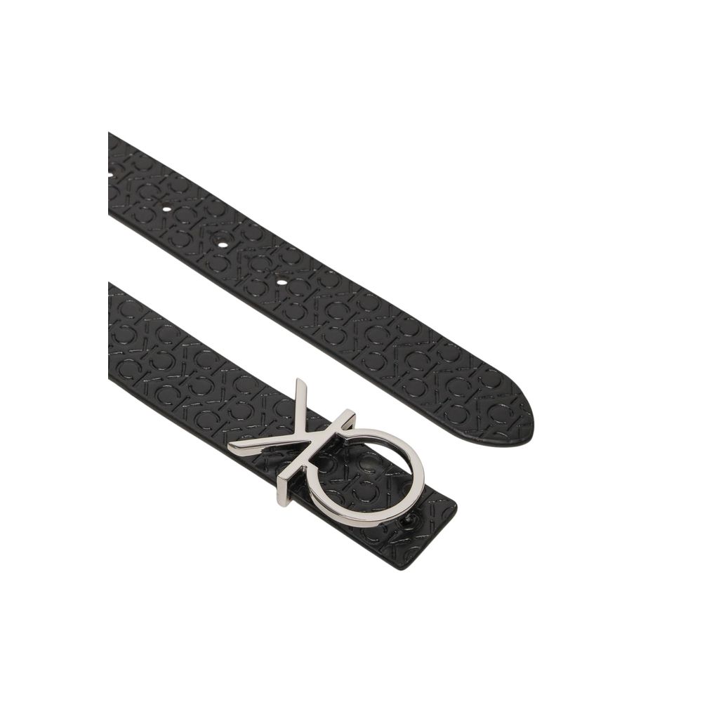 Bicolor Leather Belt Calvin Klein