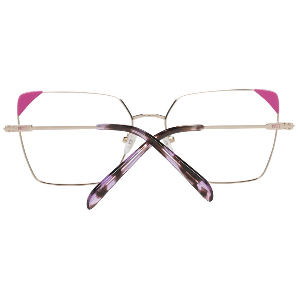 Rose Gold Women Glasses Frame Emilio Pucci
