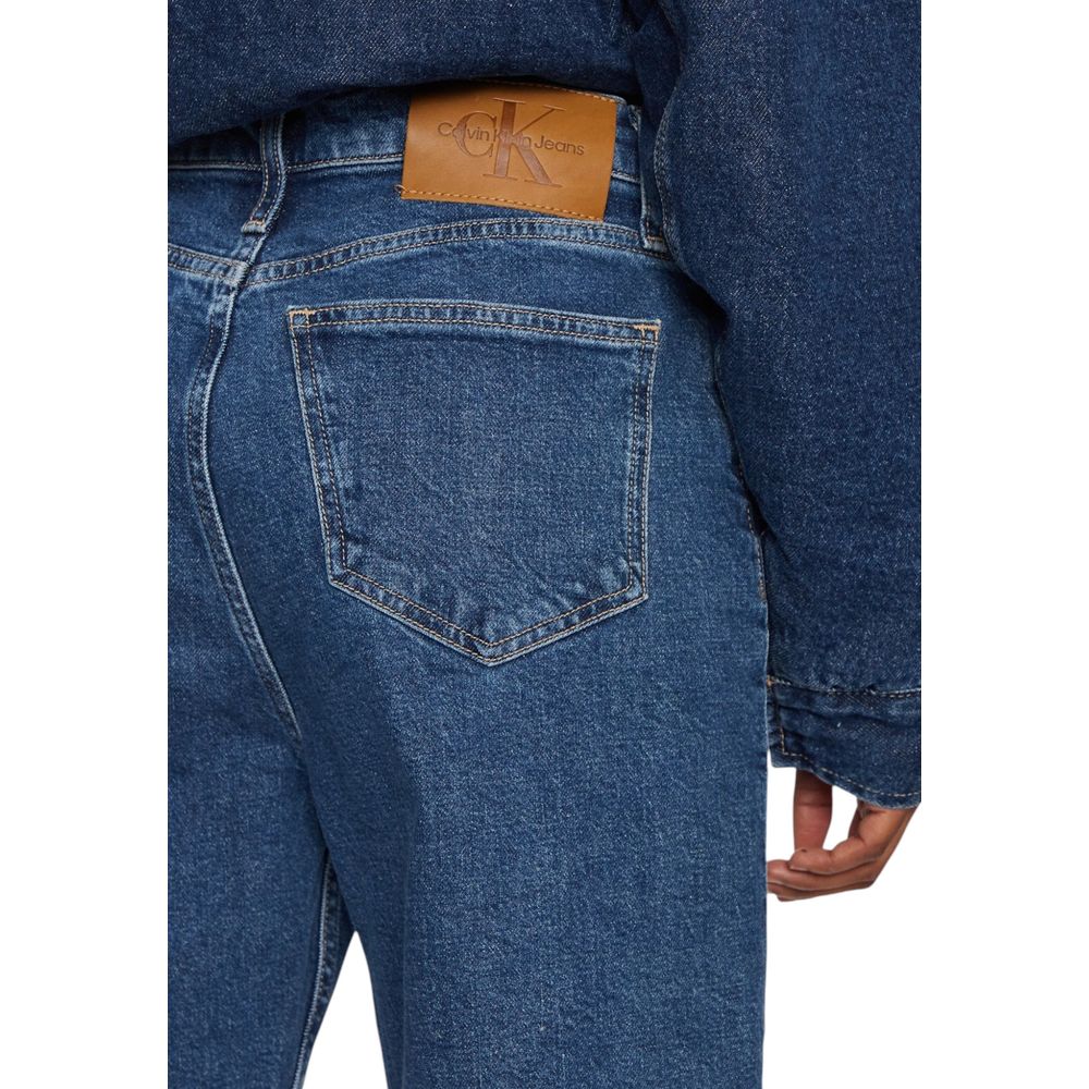 Blue Cotton Mom Jean Calvin Klein Jeans