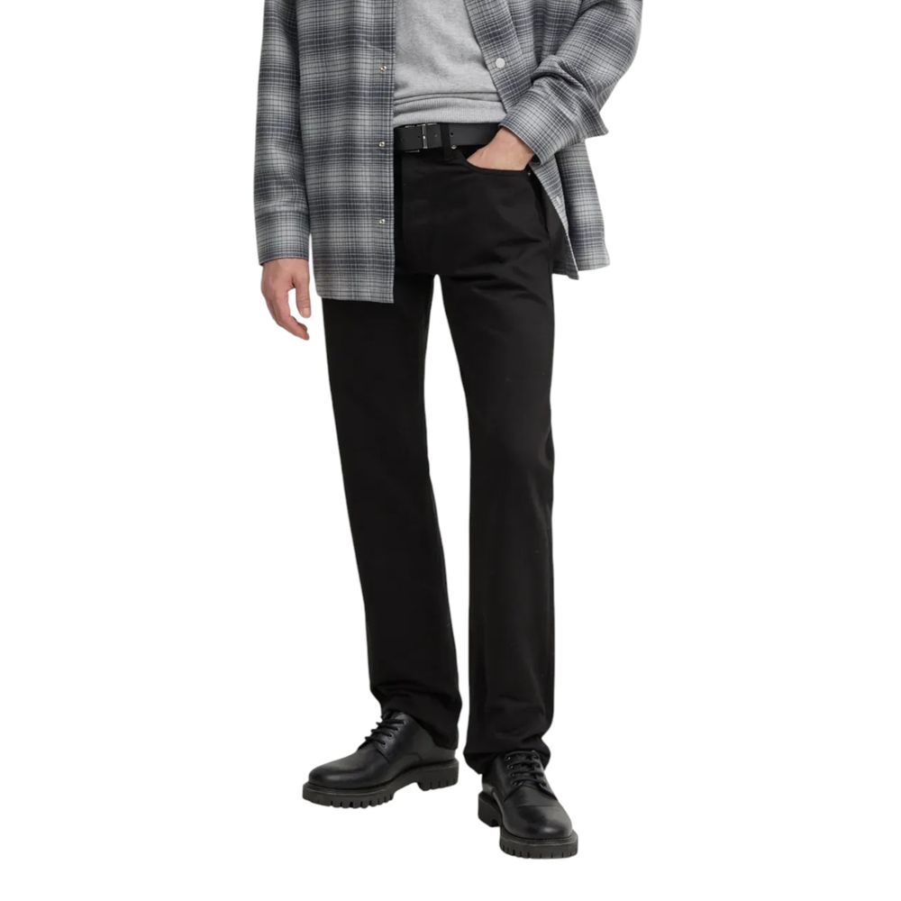 Black Cotton Relaxed Fit Jean Calvin Klein Jeans