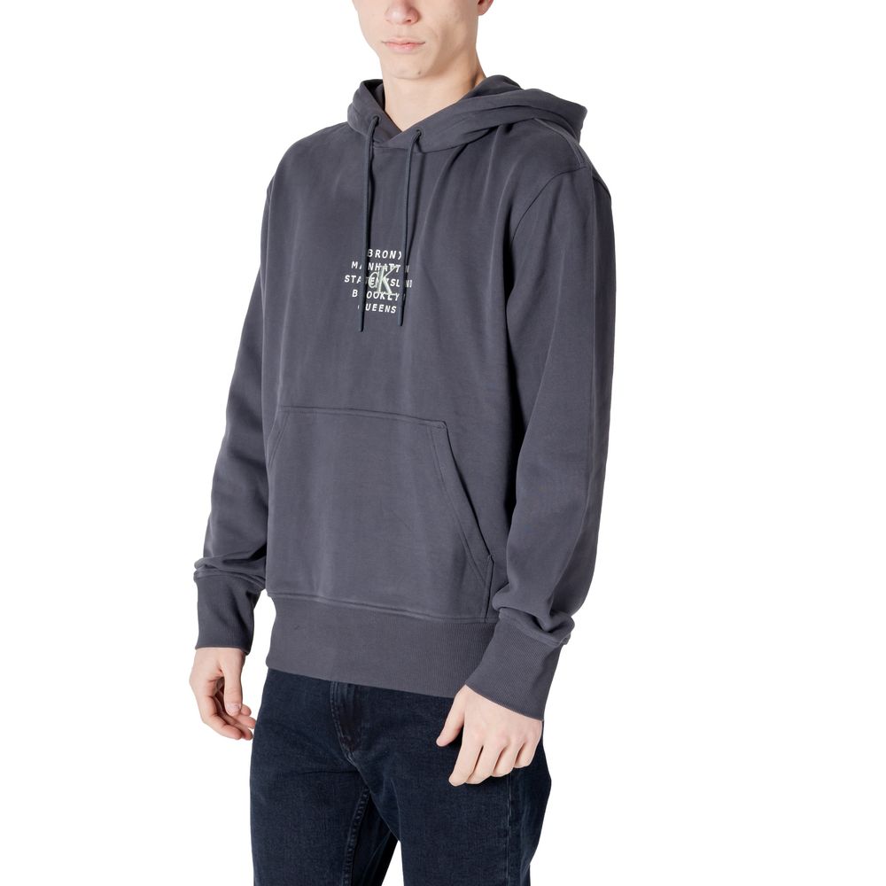 Gray Cotton Hoody Calvin Klein Jeans