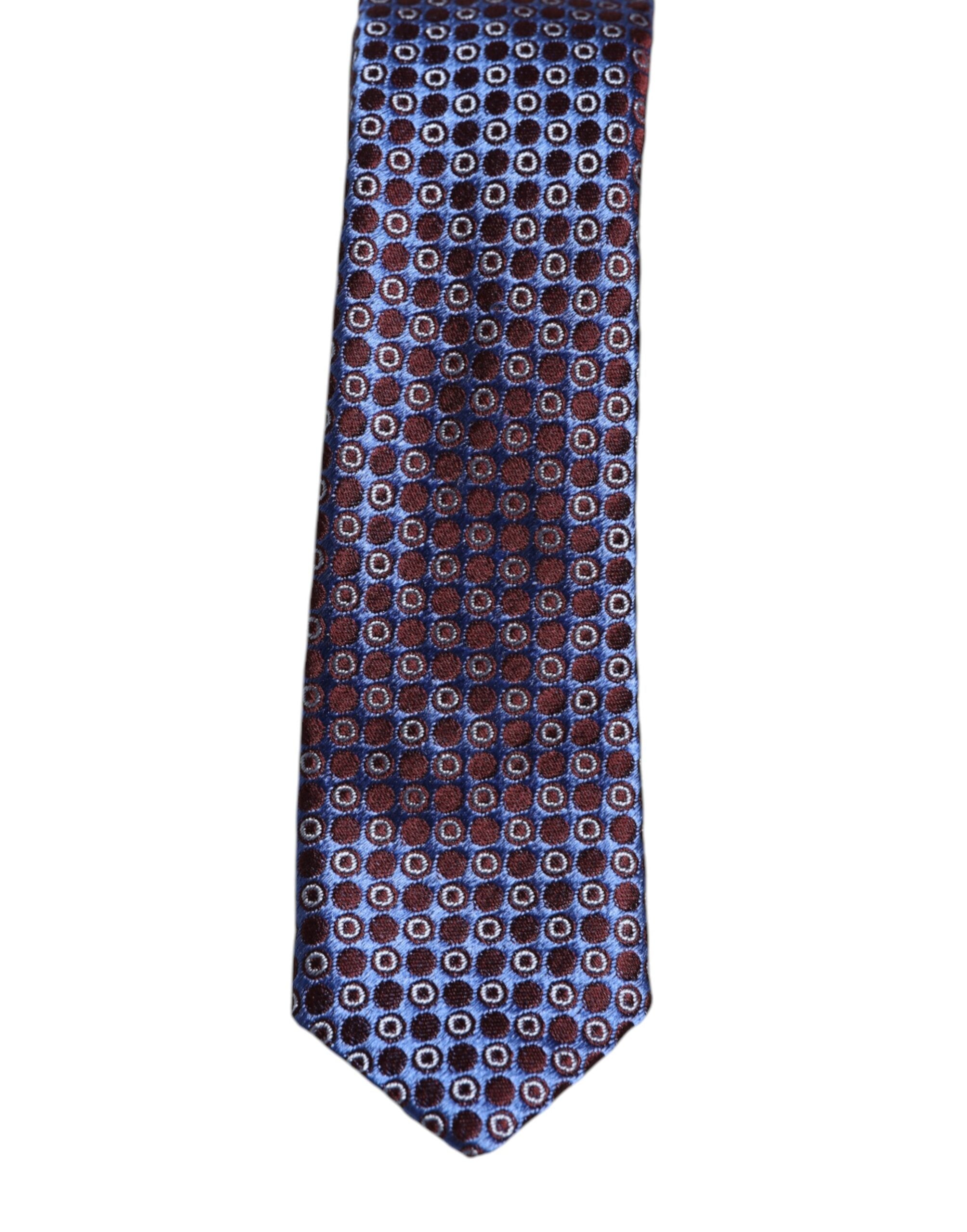 Multicolor Circles Silk Adjustable Necktie Tie Dolce & Gabbana