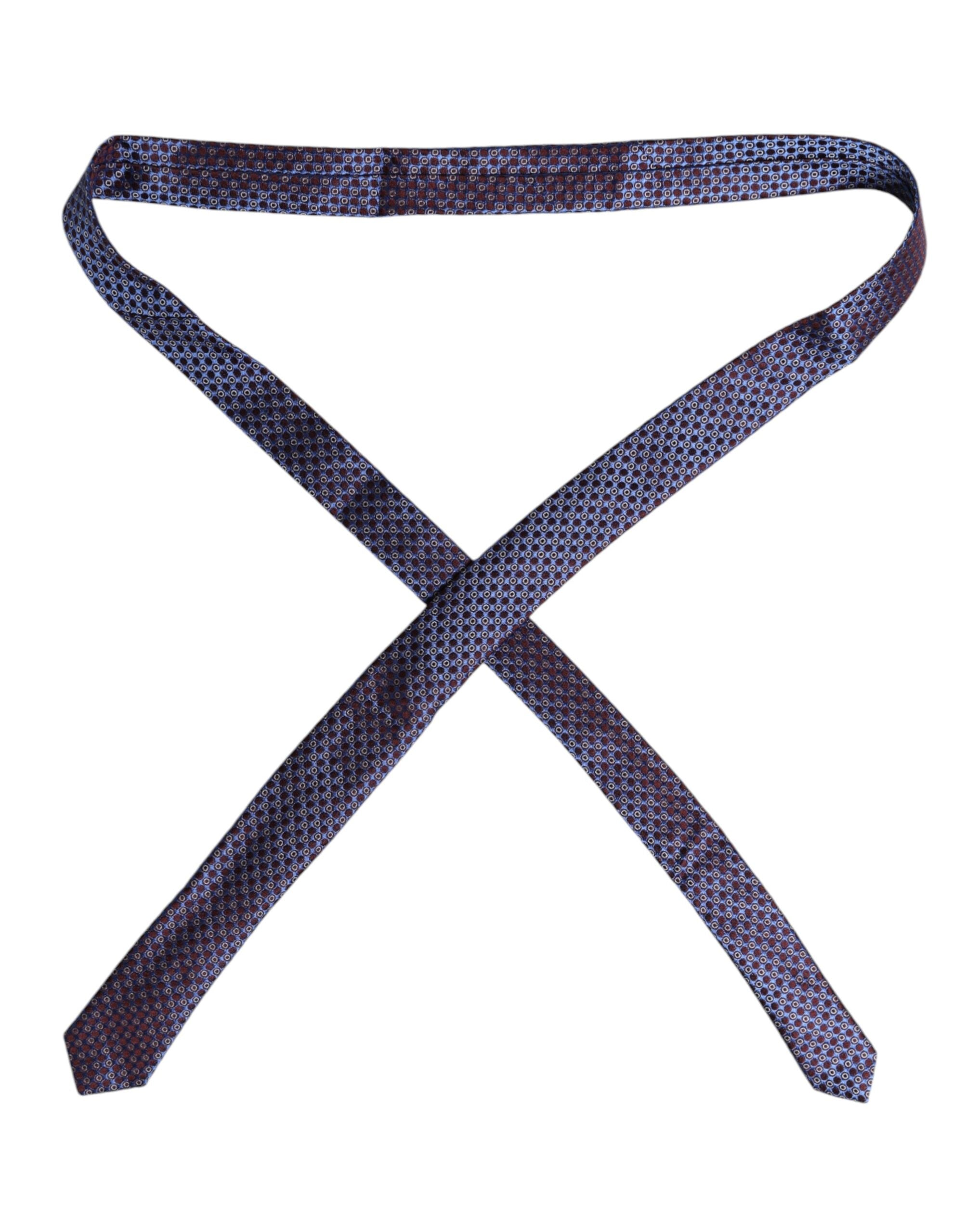 Multicolor Circles Silk Adjustable Necktie Tie Dolce & Gabbana