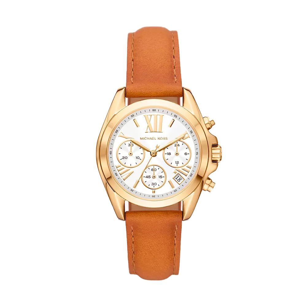Brown Leather Watch Michael Kors