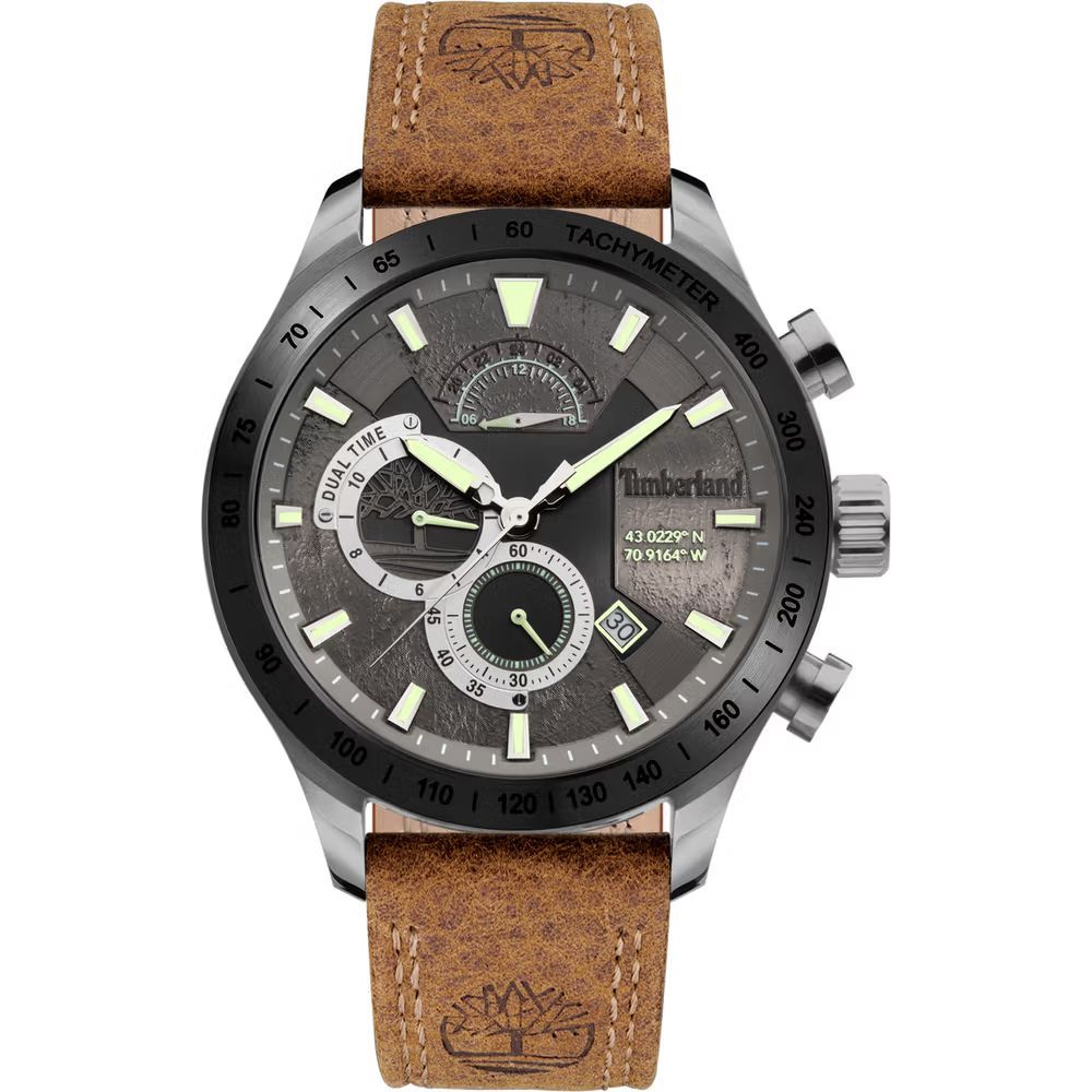 Brown Leather Watch Timberland
