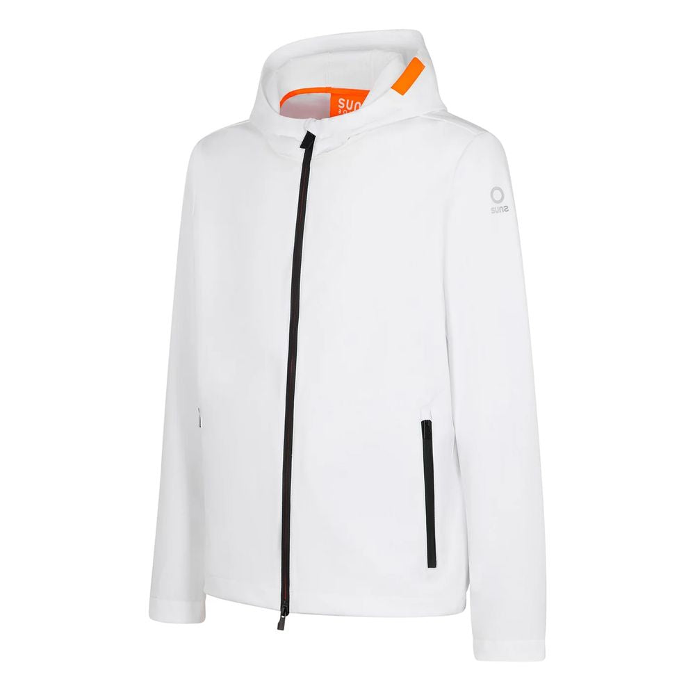 White Polyester Men's Jacket Suns