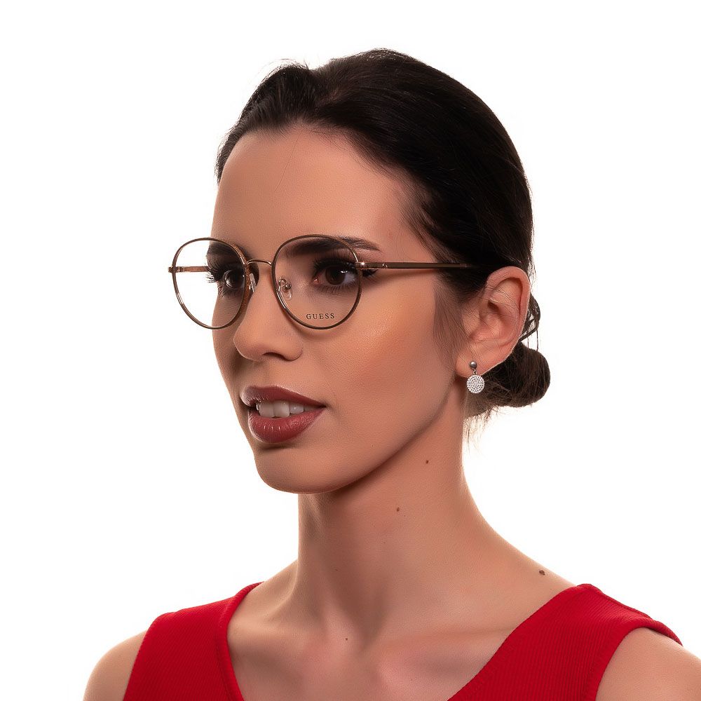 Gold Women Glasses Frame Guess