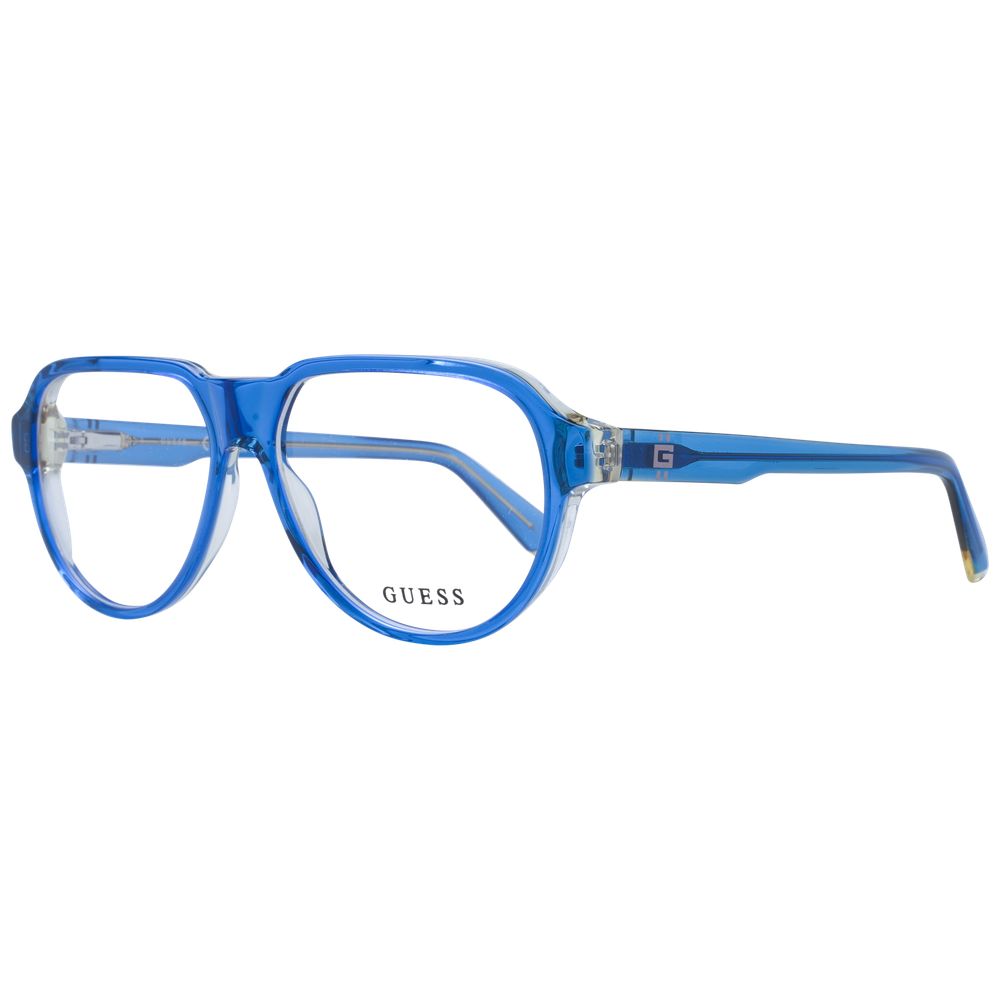 Blue Men Glasses Frame Guess