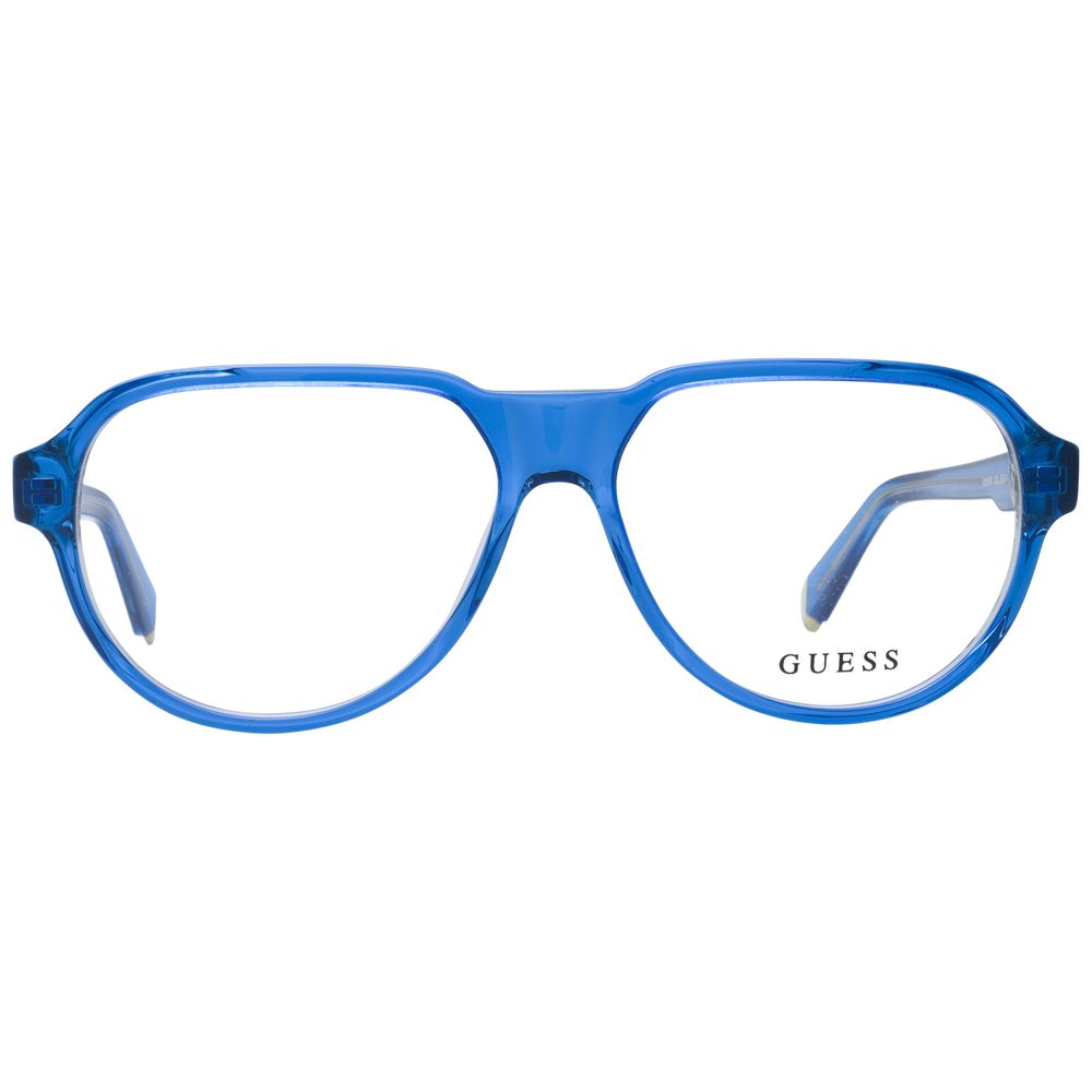Blue Men Glasses Frame Guess