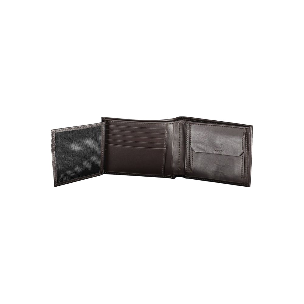 Brown Leather Men Wallet Calvin Klein