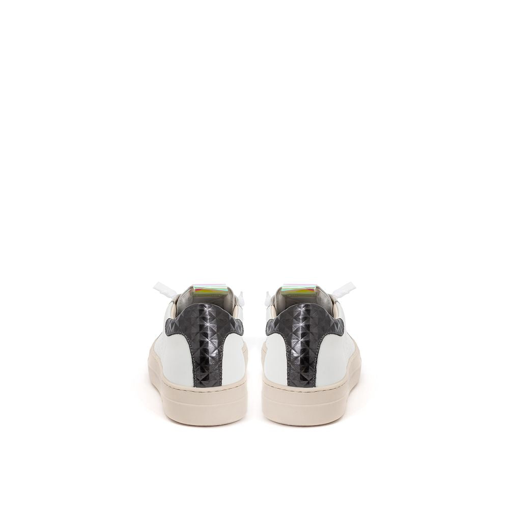 Elevate Your Sneaker Game with All-White Italian Leather Kicks P448