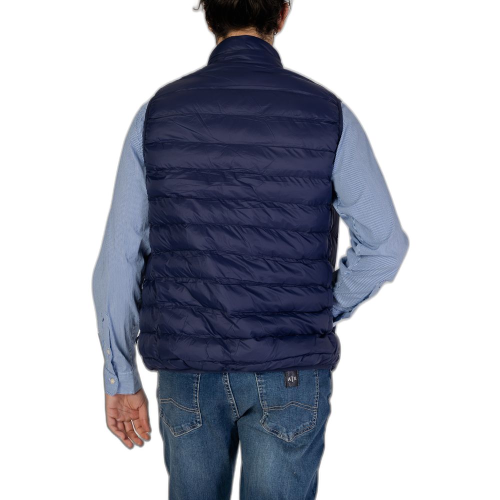 Blue Polyamide Sleveless Jacket U.S. POLO ASSN.