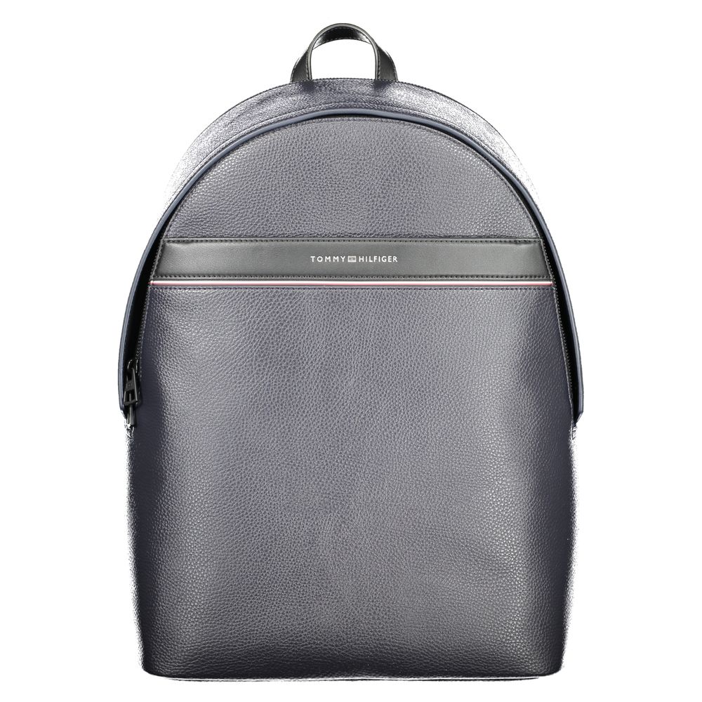 Blue Polyethylene Men Backpack Tommy Hilfiger