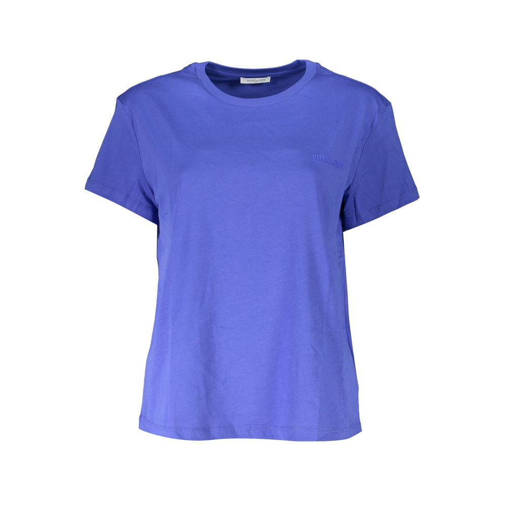 Blue Cotton Women T-Shirt Patrizia Pepe