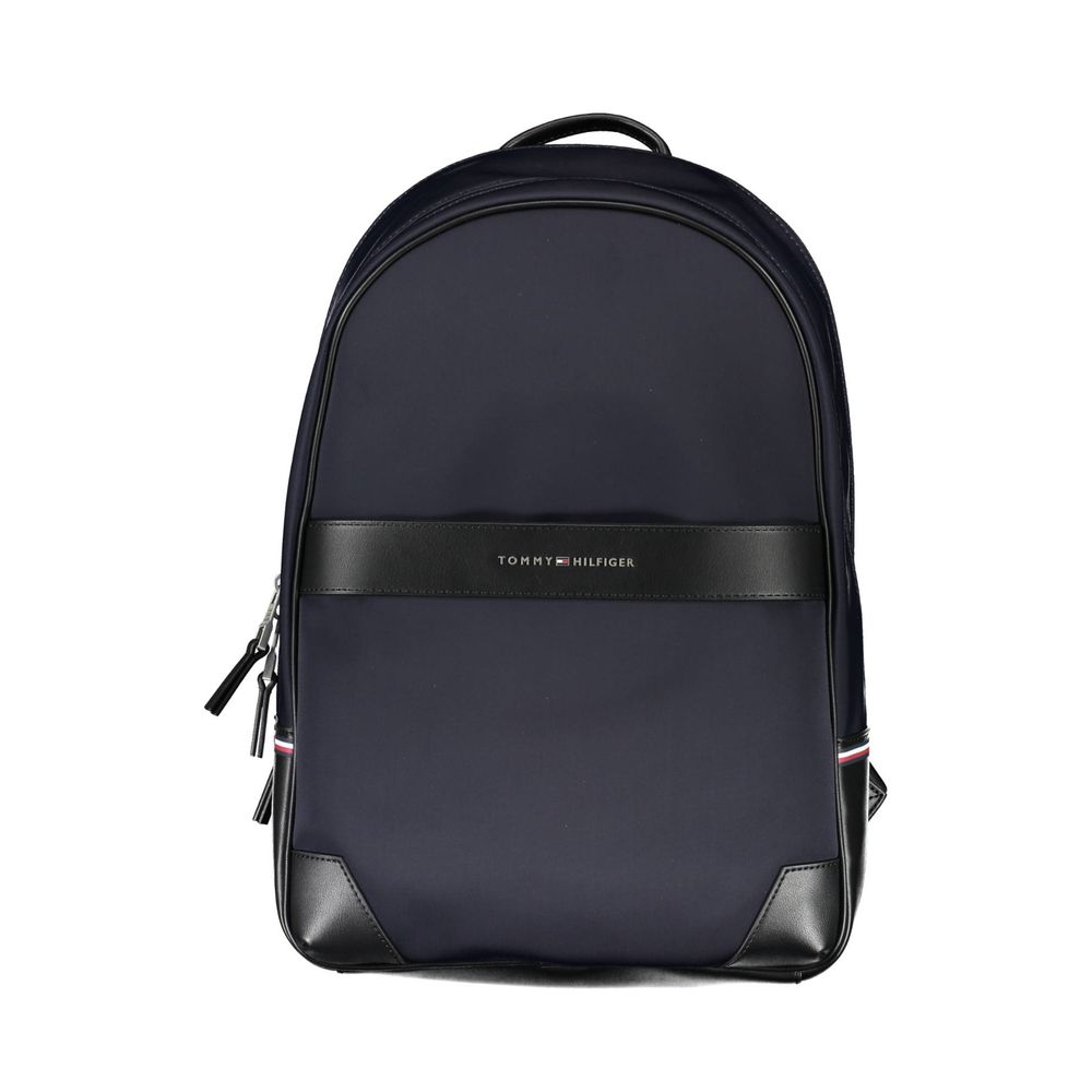 Blue Polyethylene Men Backpack Tommy Hilfiger