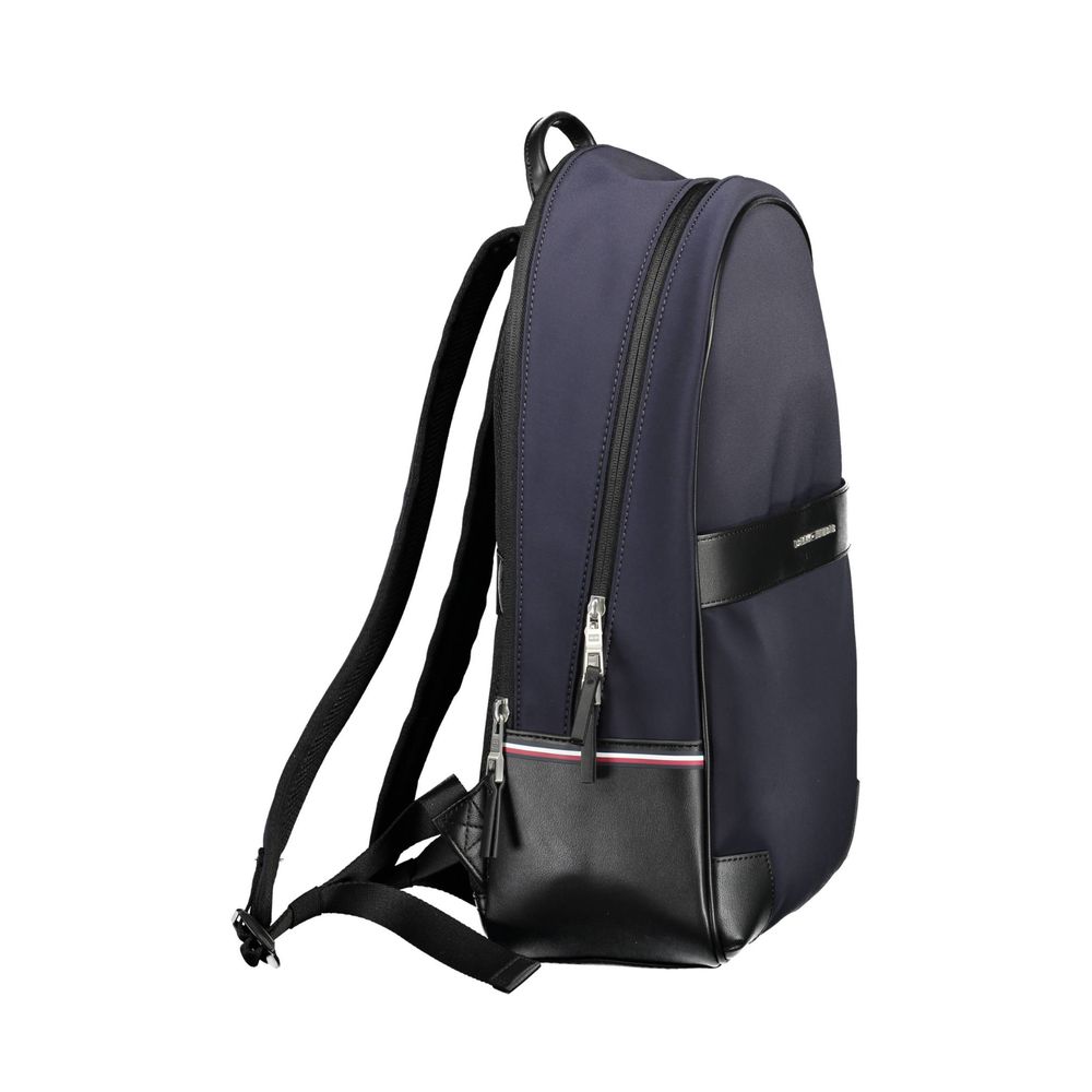 Blue Polyethylene Men Backpack Tommy Hilfiger