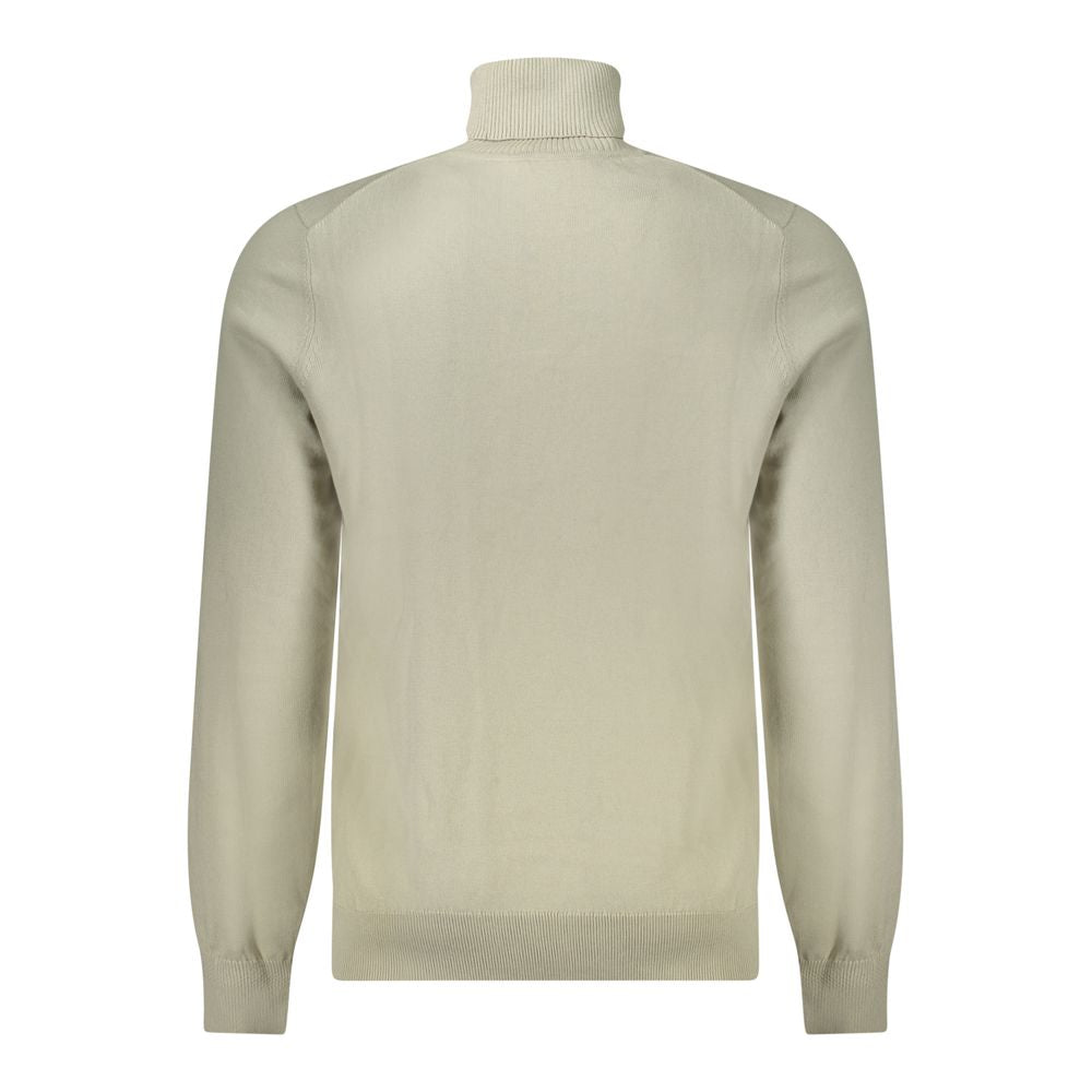 Beige Cotton Men Sweater Hugo Boss