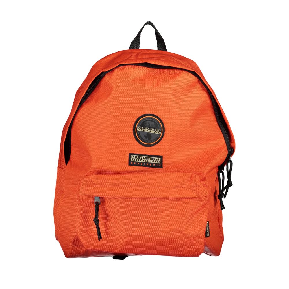 Eco-Chic Orange Backpack for the Modern Explorer Napapijri