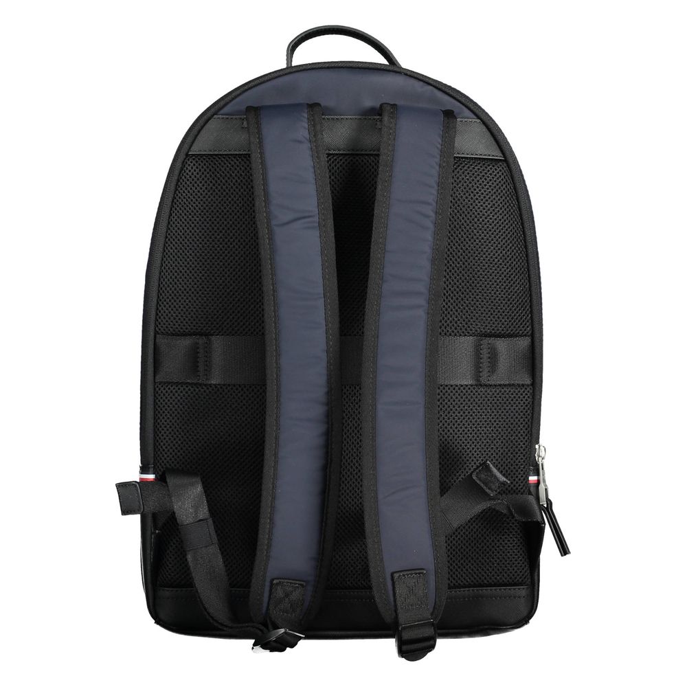 Blue Polyester Men Backpack Tommy Hilfiger