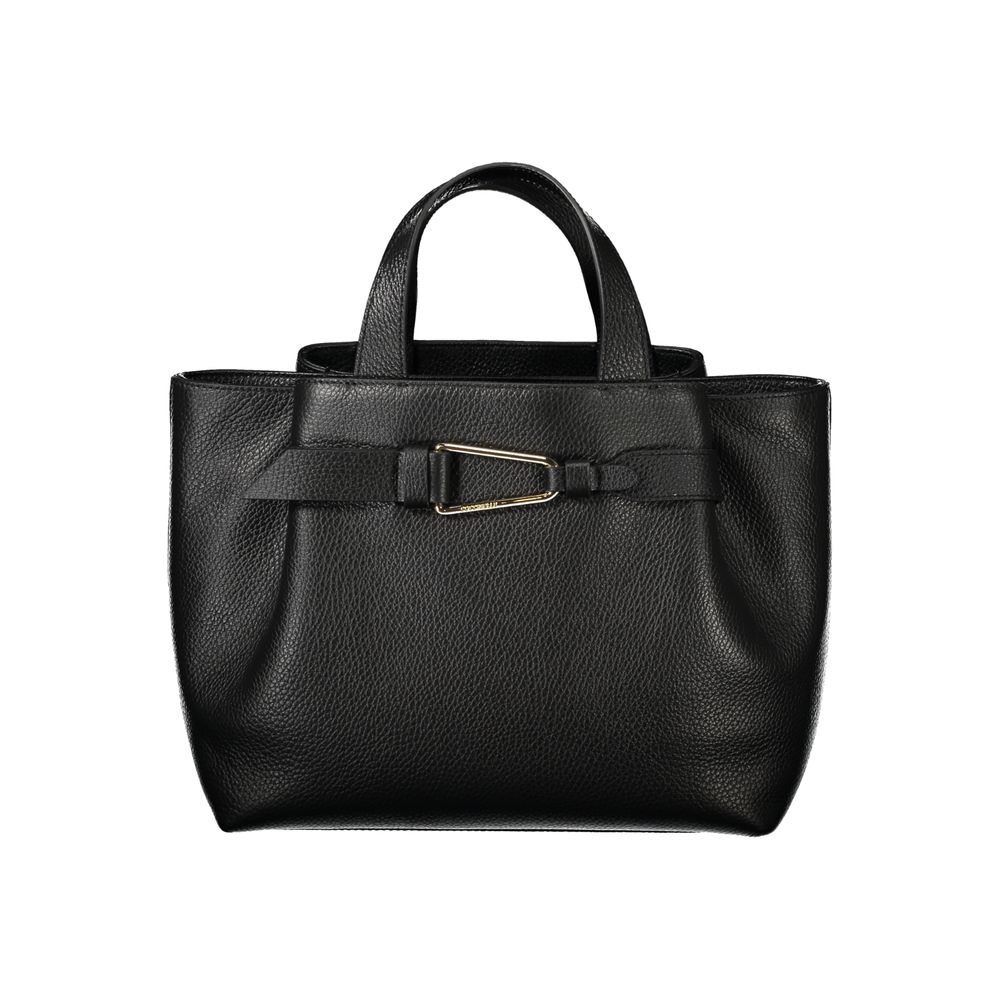Black Leather Women Handbag Coccinelle