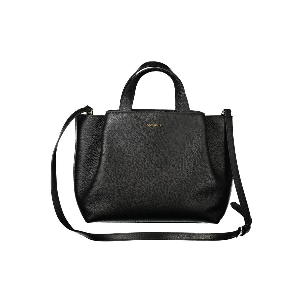 Black Leather Women Handbag Coccinelle