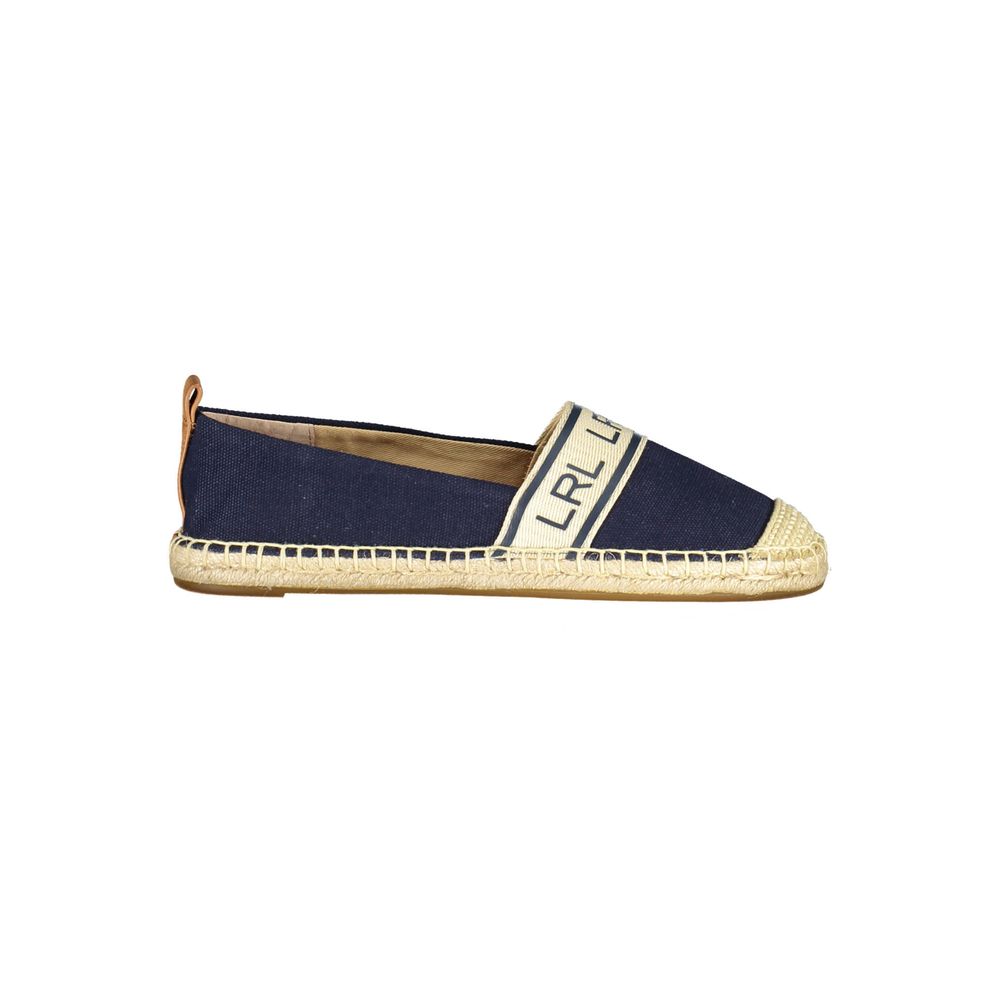 Blue Polyester Women Flat Shoe Ralph Lauren