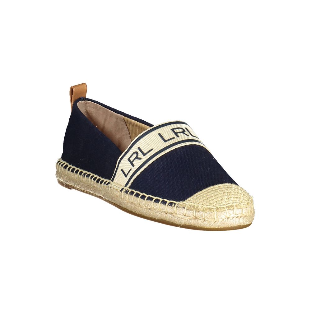 Blue Polyester Women Flat Shoe Ralph Lauren