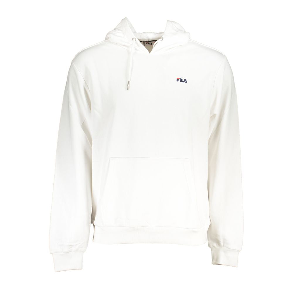 White Cotton Men Sweater Fila