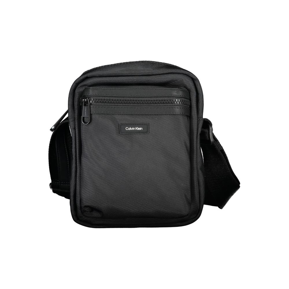 Sleek Black Recycled Shoulder Bag Calvin Klein