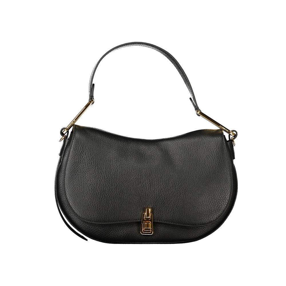 Black Leather Women Handbag Coccinelle