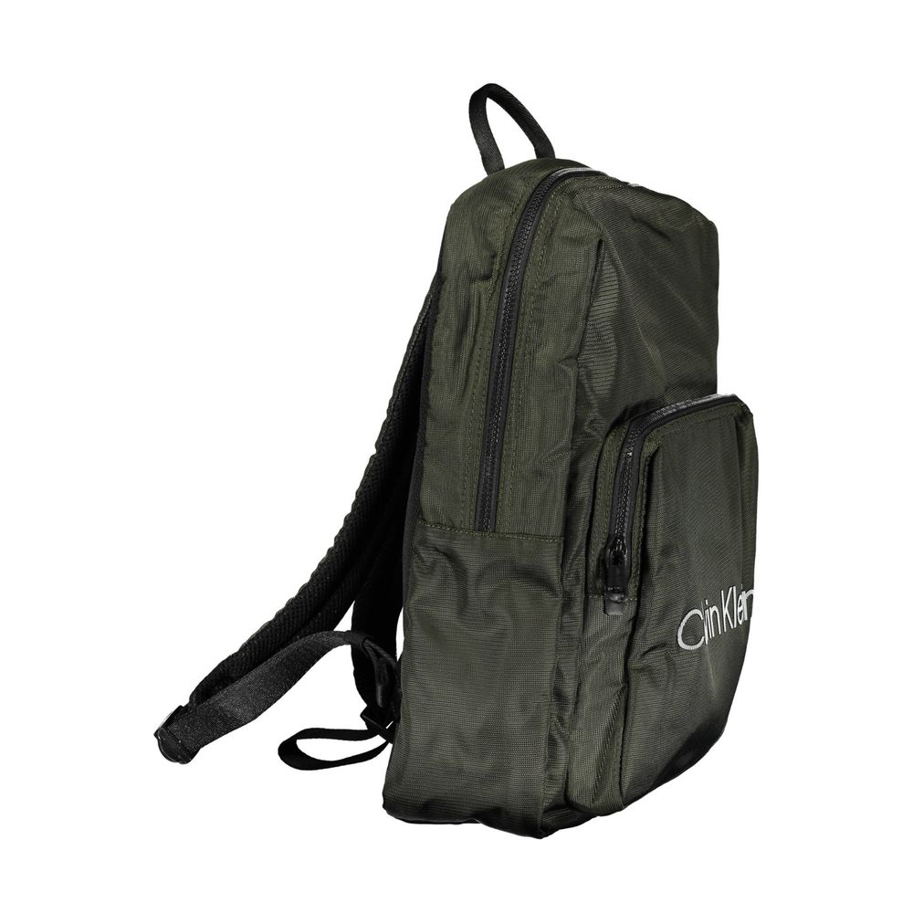 Green Polyester Men Backpack Calvin Klein
