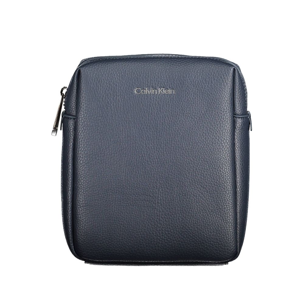 Blue Polyester Men Shoulder Bag Calvin Klein