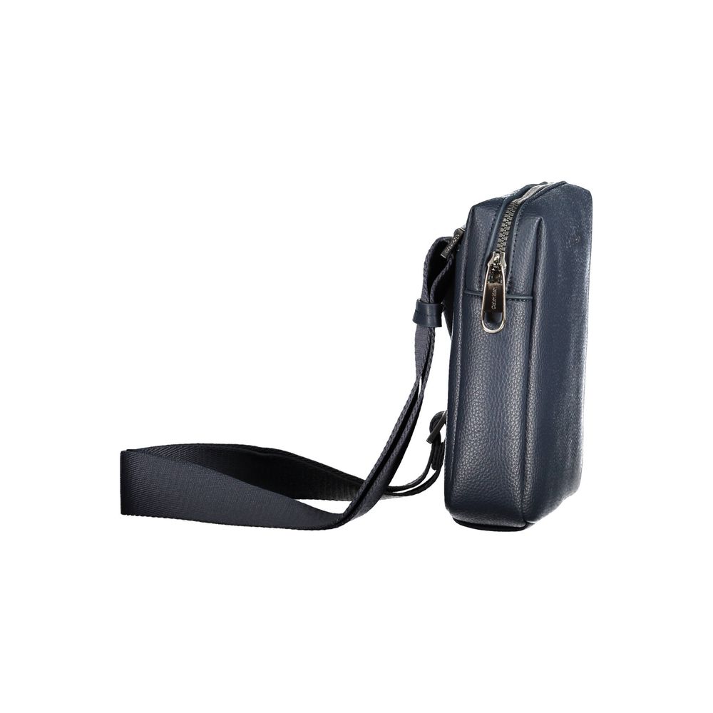 Blue Polyester Men Shoulder Bag Calvin Klein