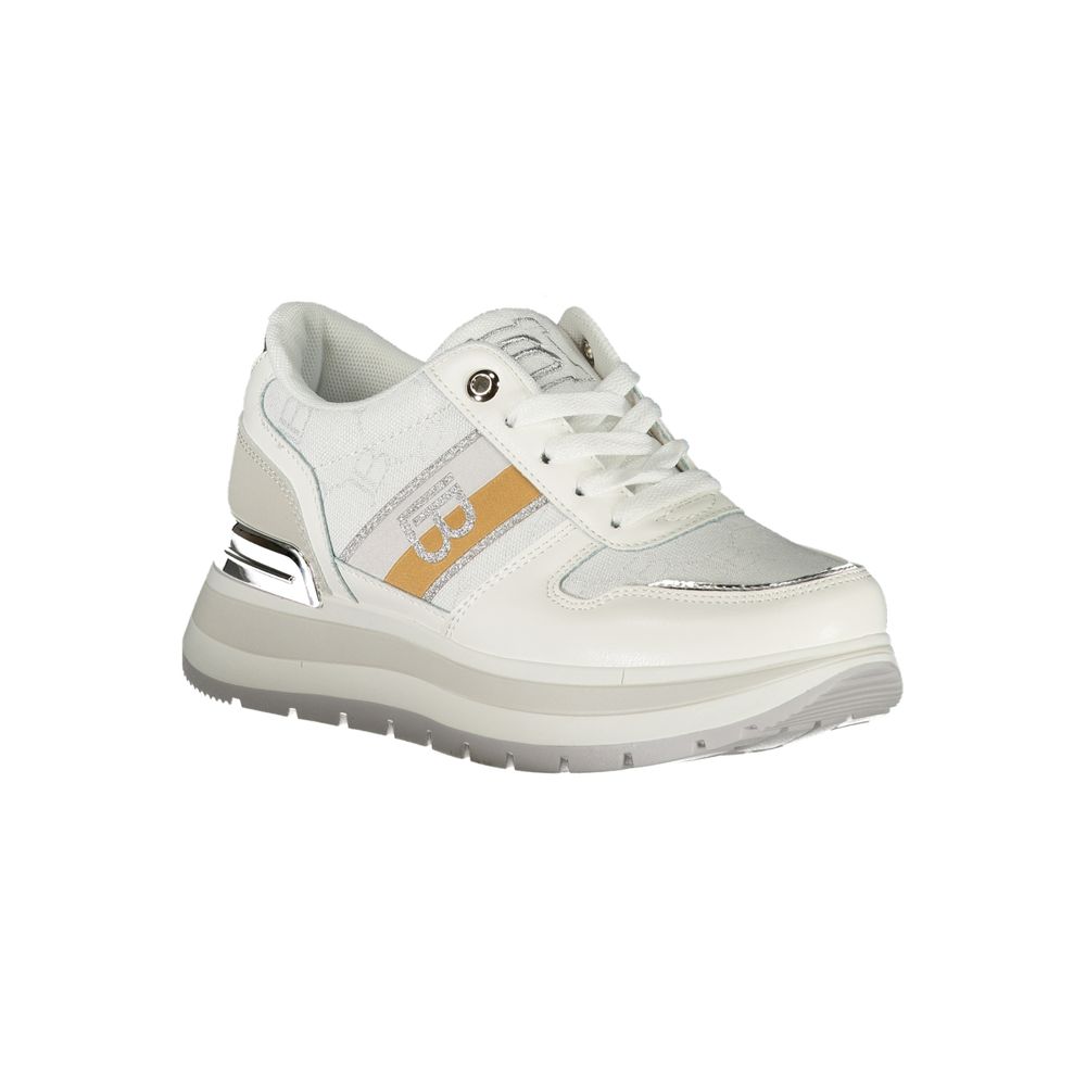 White Polyester Women Sneaker Laura Biagiotti
