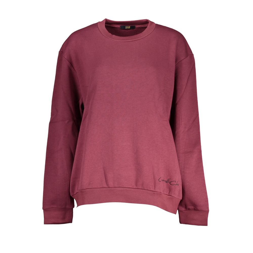 Purple Cotton Women Sweater Cavalli Class