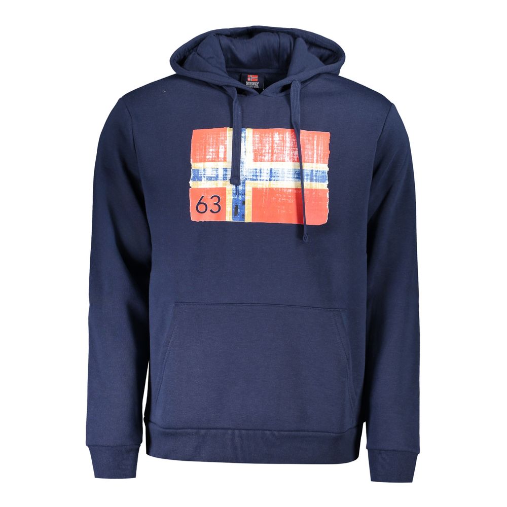 Blue Cotton Men Sweater Norway 1963