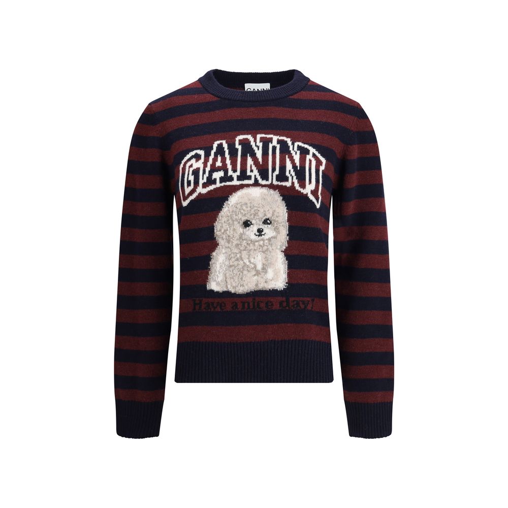 Poodle striped Sweater Ganni