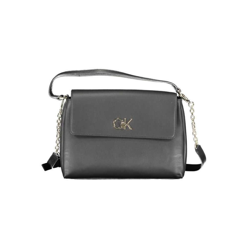 Black Polyester Women Handbag Calvin Klein