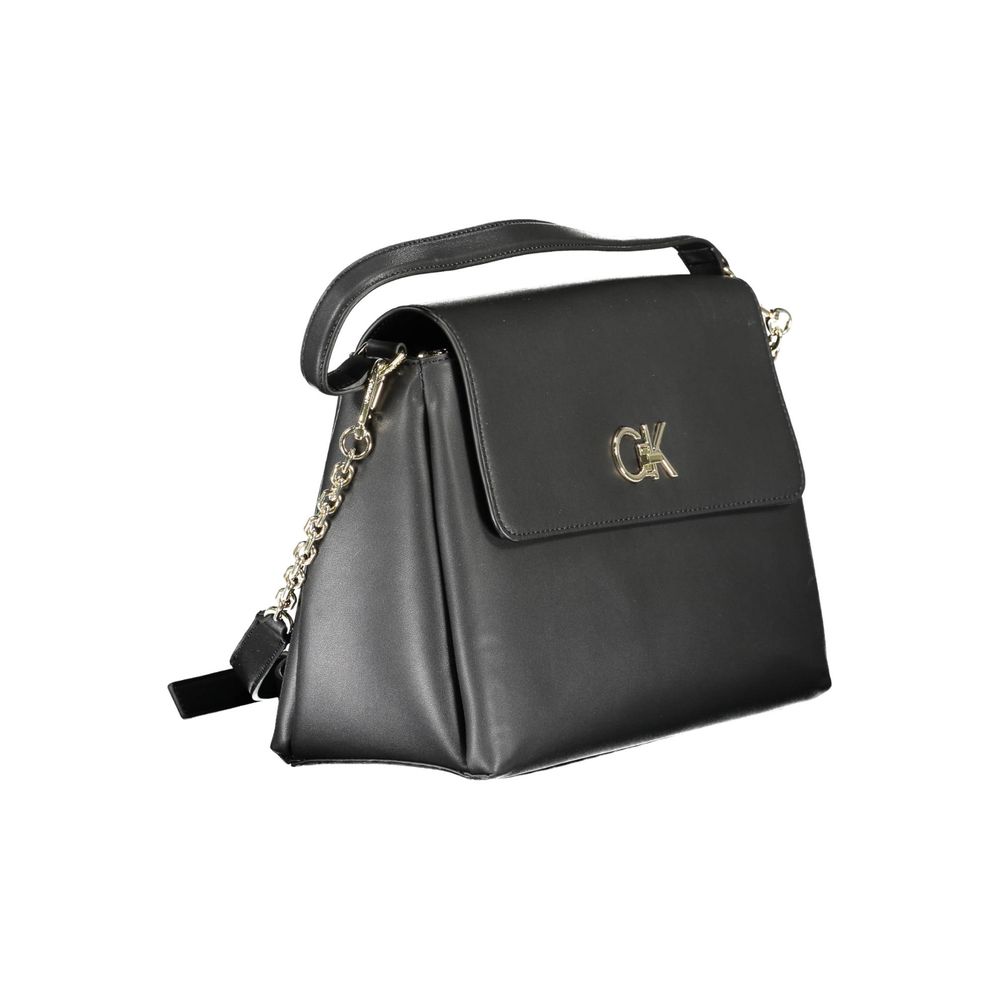 Black Polyester Women Handbag Calvin Klein