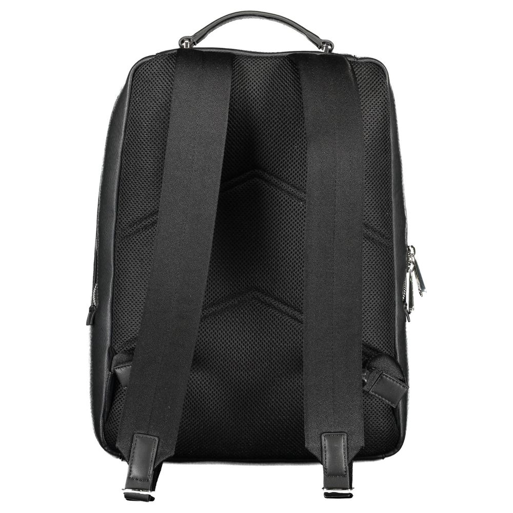 Black Polyester Men Backpack Calvin Klein