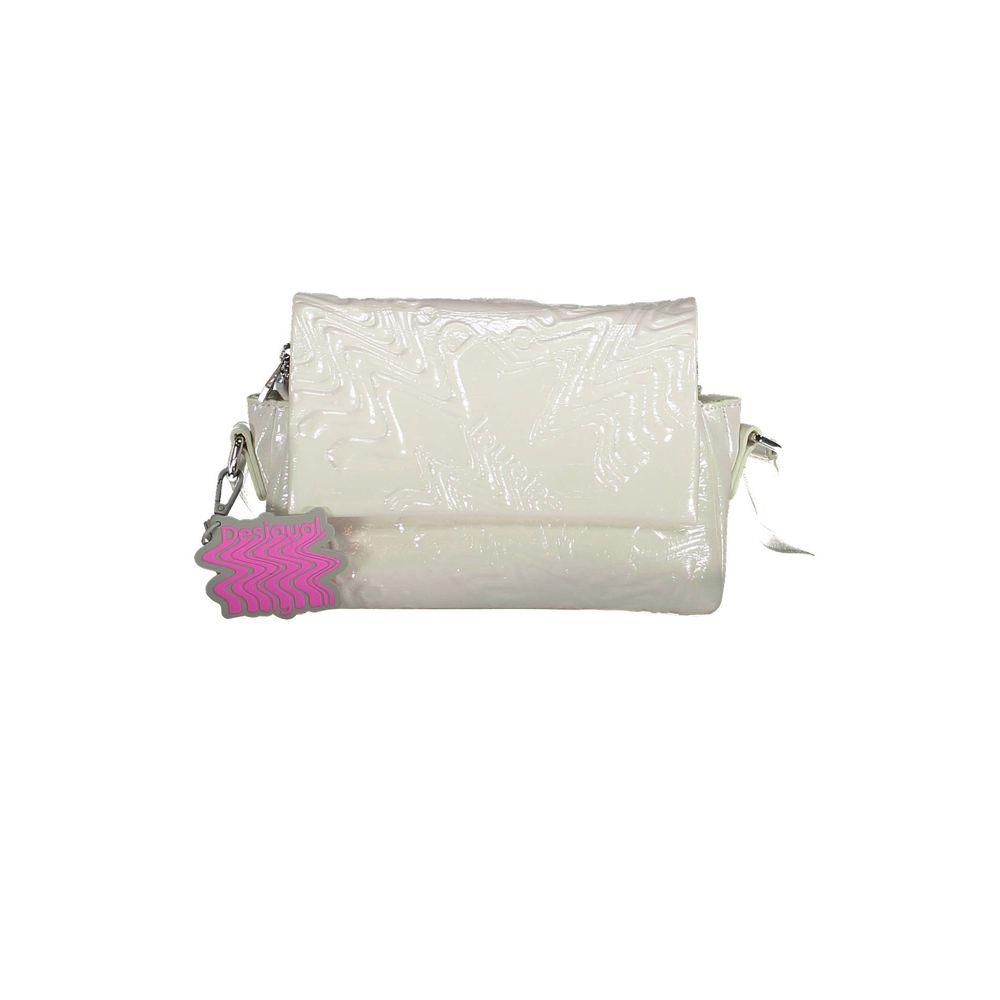 White Polyethylene Women Handbag Desigual