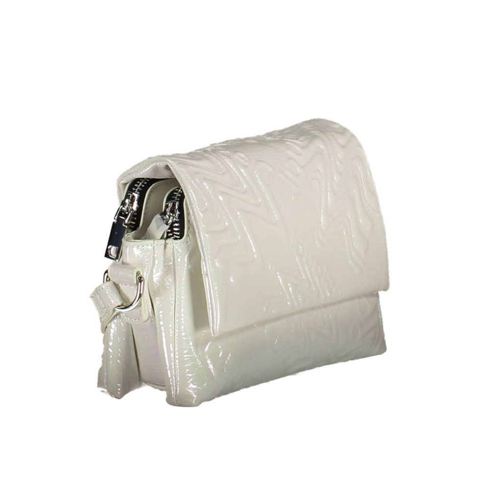 White Polyethylene Women Handbag Desigual