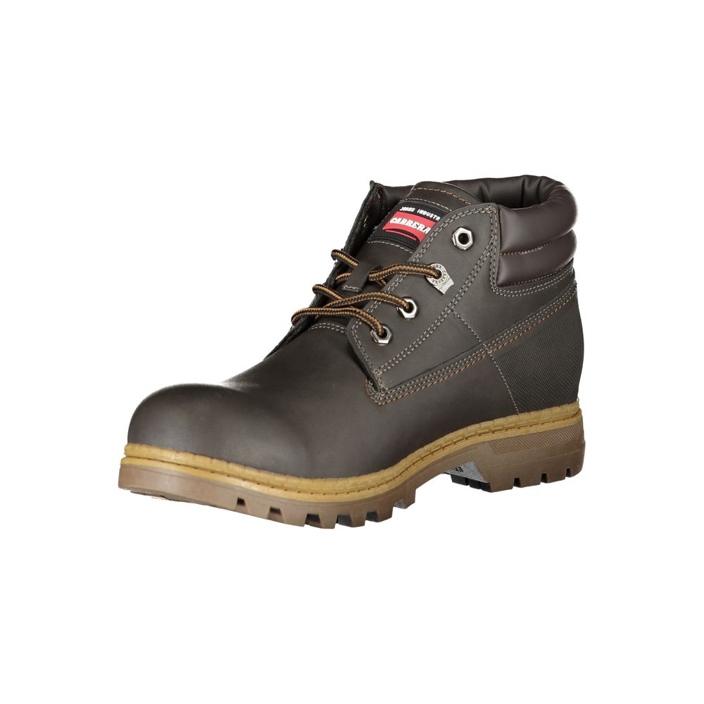 Brown Polyester Men Boot Carrera